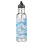 Happy Sunny Clouds Background Scenery Trinkflasche (Rechts)