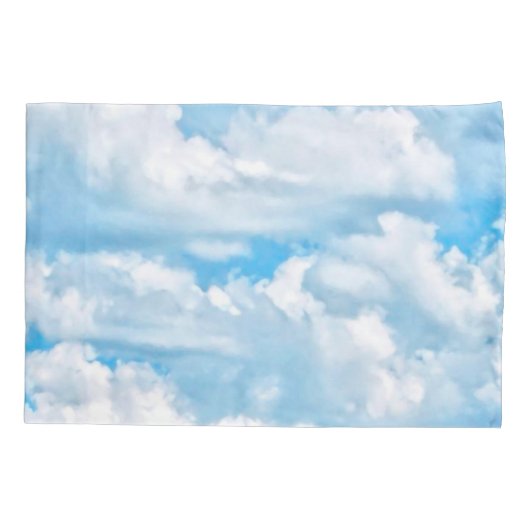 Happy Sunny Clouds Deco Kissenbezug (Rückseite-Links)