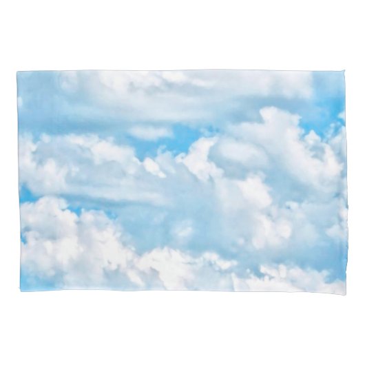 Happy Sunny Clouds Deco Kissenbezug (Vorderseite-Links)