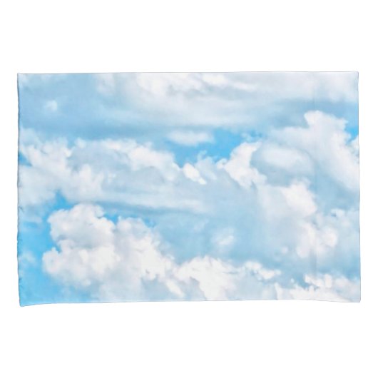 Happy Sunny Clouds Deco Kissenbezug (Vorderseite-Rechts)