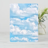 Happy Sunny Clouds Hintergrund (Stehend Vorderseite)