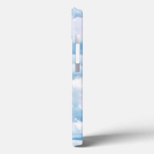 Happy Sunny Clouds Hintergrund Case-Mate iPhone Hülle (Rückseite / Links)