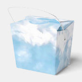 Happy Sunny Clouds Light Blue Sky Hintergrund Geschenkschachtel (Rückseite)