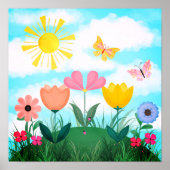 Happy Sunny Garden Poster (Vorne)