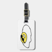 Happy Sunny Side Up Egg mit Gesicht - Sonnenbrille Gepäckanhänger (Vorderseite vertikal)