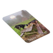 Happy Sunset Goats Birthday Magnet (Rechte Seite)
