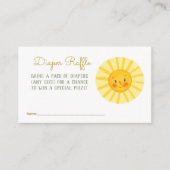 Happy Sunshine Baby Diaper Raffle Enclosur Enclos Begleitkarte (Vorderseite)
