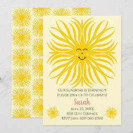 Happy Sunshine Birthday Einladung