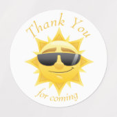 Happy Sunshine boho vielen Dank Labels Etiketten (Design 2)