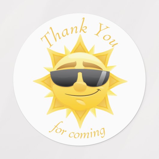 Happy Sunshine boho vielen Dank Labels Etiketten (Design 1)