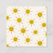 Happy Sunshine Books for Baby Shower Begleitkarte (Rückseite)