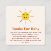 Happy Sunshine Books for Baby Shower Begleitkarte (Vorderseite)