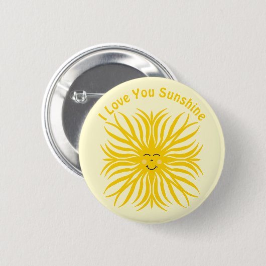 Happy Sunshine Button (Vorne & Hinten)