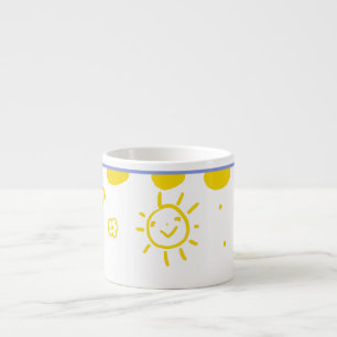 Happy Sunshine Cup in gelb Espressotasse