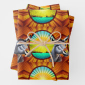 Happy Sunshine Donkey Geschenkpapier Set (Beispiel)
