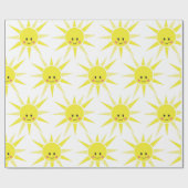 Happy Sunshine Geschenkpapier (Flach)