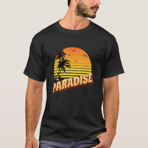 Happy Sunshine Island Paradise Palmen Vintag T-Shirt