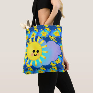 Happy Sunshine Lmile Motivation Niedliche Sky Clou Tasche