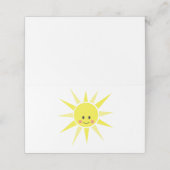 Happy Sunshine Platzkarte (Außenseite Aufgefaltet)