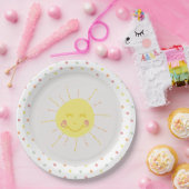 Happy Sunshine Punkt Party Paper Plate Pappteller (Party)