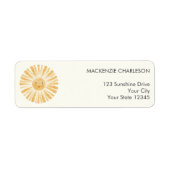Happy Sunshine Return Address Label (Vorne)