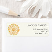 Happy Sunshine Return Address Label (Insitu)