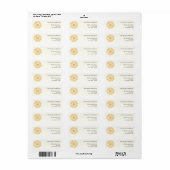 Happy Sunshine Return Address Label (Vorne)