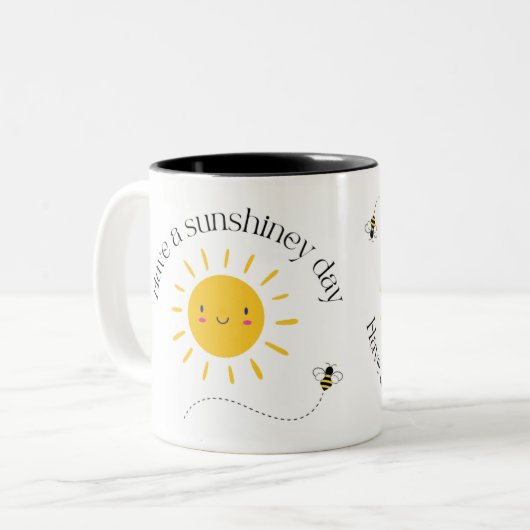 Happy Sunshiney Day Coffee Tasse (Vorderseite Links)