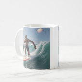 Happy Surfer Kaffeetasse (Vorderseite Links)