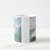 Happy Surfer Kaffeetasse (Mittel)