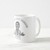 Happy Surgeon Cartoon Print For Gifts Kaffeetasse (VorderseiteRechts)