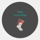 Happy Sushi Holiday Sticker (Vorderseite)