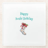 Happy Sushi Holiday Untersetzer (Vorderseite)