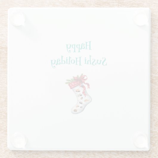 Happy Sushi Holiday Untersetzer (Rückseite)