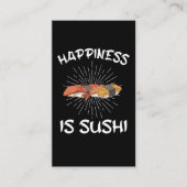 Happy Sushi japanischer Lebensmittelriese Nigiri L Visitenkarte (Vorderseite)