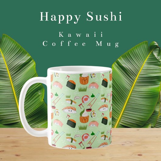 Happy Sushi Kawaii Kaffeetasse