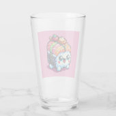 Happy Sushi Roll - Niedliche Pixel Art japanisches Glas (Rückseite)