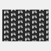 Happy & Sweaty Video Game Controller Geschenkpapier Set (Vorderseite)