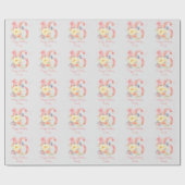 Happy Sweet 16 Floral 16. Geburtstag Geschenkpapier (Flach)