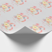 Happy Sweet 16 Floral 16. Geburtstag Geschenkpapier (Ecke)