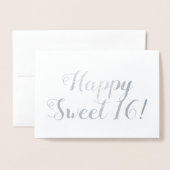 Happy Sweet 16! Folienkarte (Vorderseite mit Umschlag)