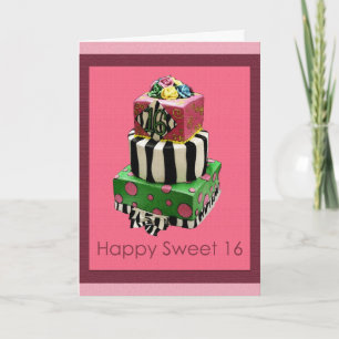 Happy Sweet 16! Geburtskarte Karte