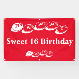 Happy Sweet 16 Geburtstag Banner