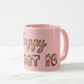 Happy Sweet 16 Niedlich Funny Candy Typografie Tasse (VorderseiteRechts)