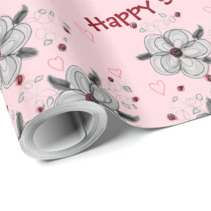 Happy Sweet 16 Pink Gift Wrap Geschenkpapier