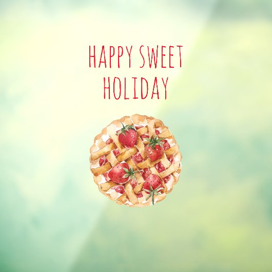 Happy Sweet Holiday | Weihnachten Fensteraufkleber (Blatt 3)