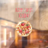 Happy Sweet Holiday | Weihnachten Fensteraufkleber (Blatt 2)