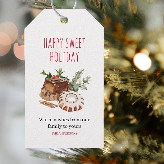 Happy Sweet Holiday | Weihnachten Geschenkanhänger