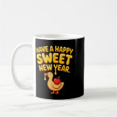 Happy Sweet New Year Goose Cookie Rosh Hashanah  Kaffeetasse (Links)