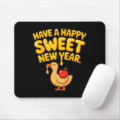 Happy Sweet New Year Goose Cookie Rosh Hashanah  Mousepad (Mit Mouse)